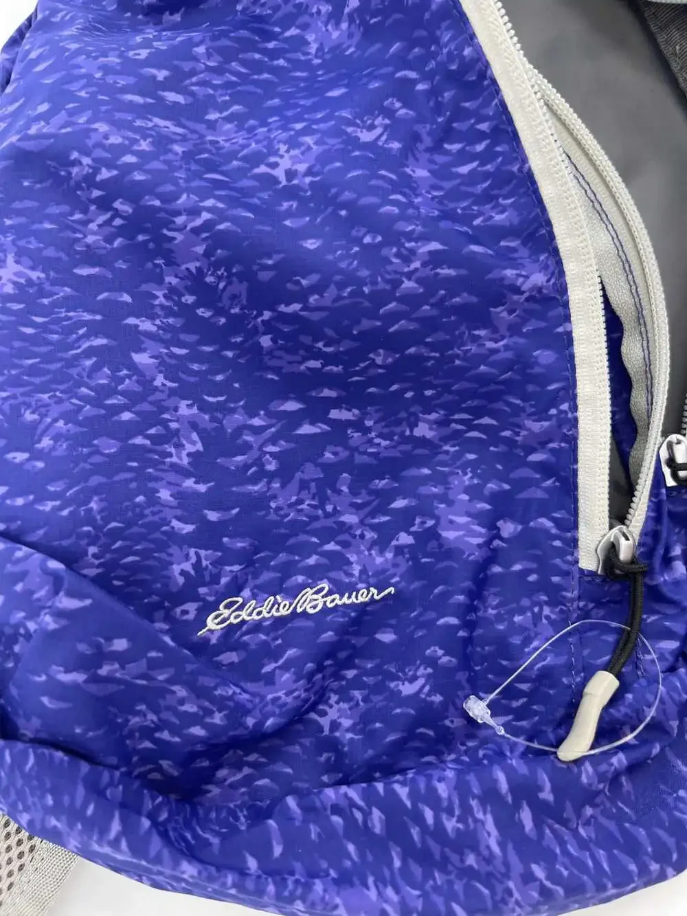 Eddie Bauer Purple Sling Crossbody Pinecone Pattern | OS Unisex